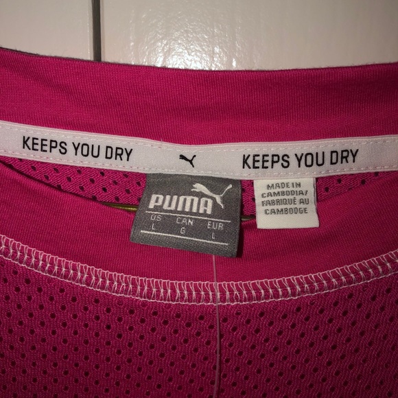NWT Puma Mesh Crop Top - Picture 2 of 3